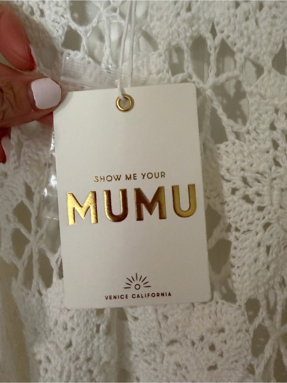 Show Me Your Mumu Heatwave Vest Top Cover Up Salt Air Crochet XS - Picture 7 of 7